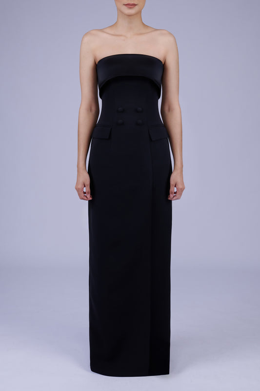 Bellamy Dress in Black on Black