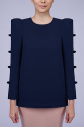 Morgan Blouse in Navy