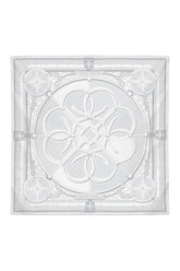 Compass Silk Scarf in Ash Grey
