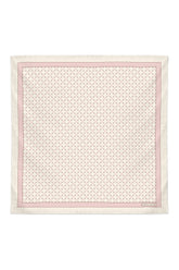 La Fleur Silk Scarf in Ivory