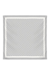 La Fleur Silk Scarf in Grey