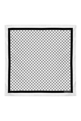 La Fleur Silk Scarf in White