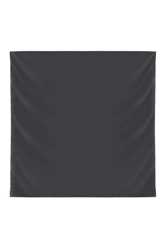 Plain Silk Scarf in Grey