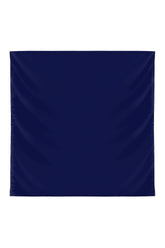 Plain Silk Scarf in Navy