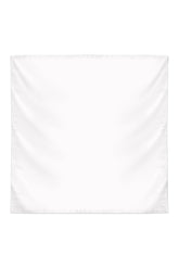 Plain Silk Scarf in Off White