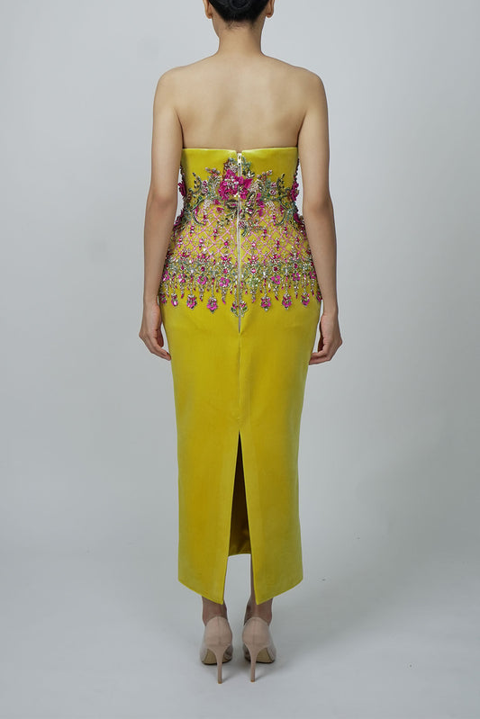 Royale Dress in Mustard