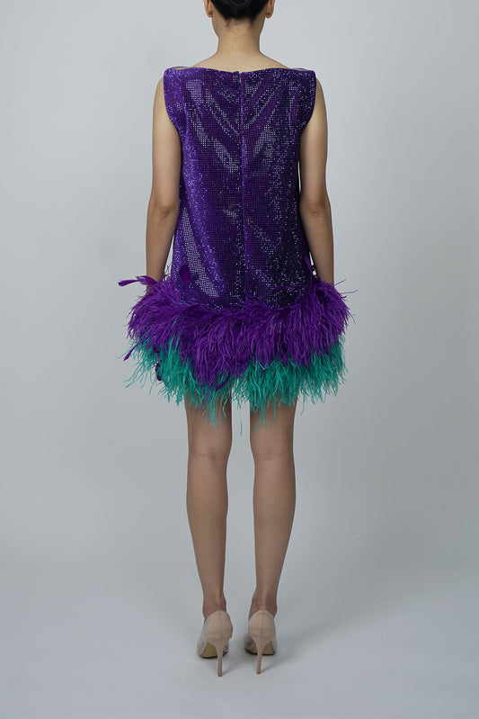 Songbird Dress in Purple