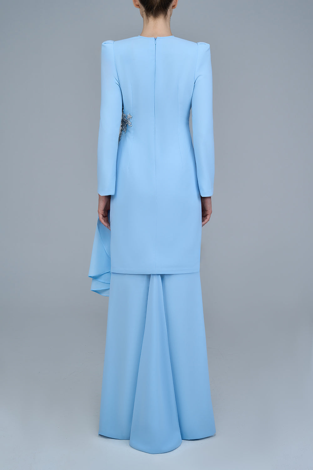 Adeline Kurung in Baby Blue