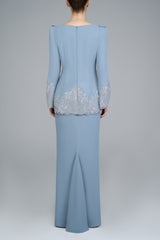 Audani Kurung in Dusty Blue