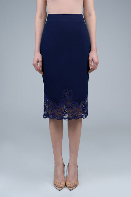 Azizah Skirt Midnight Blue