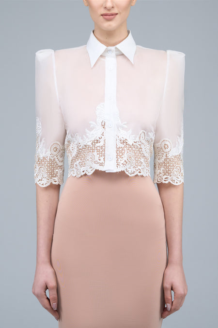 Bakawali Crop Top Off White