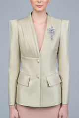 Zartasha Jacket in Sage Green