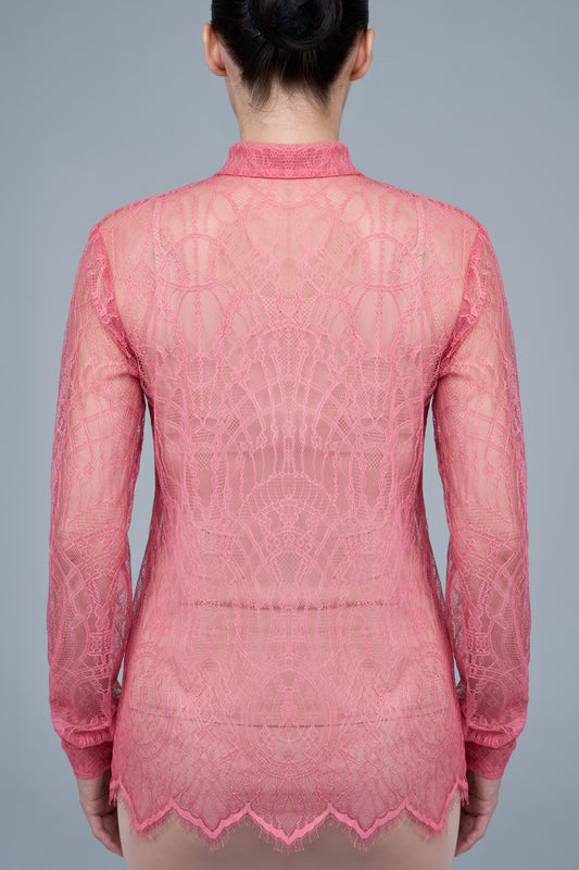 Catania Blouse in Sunset Coral