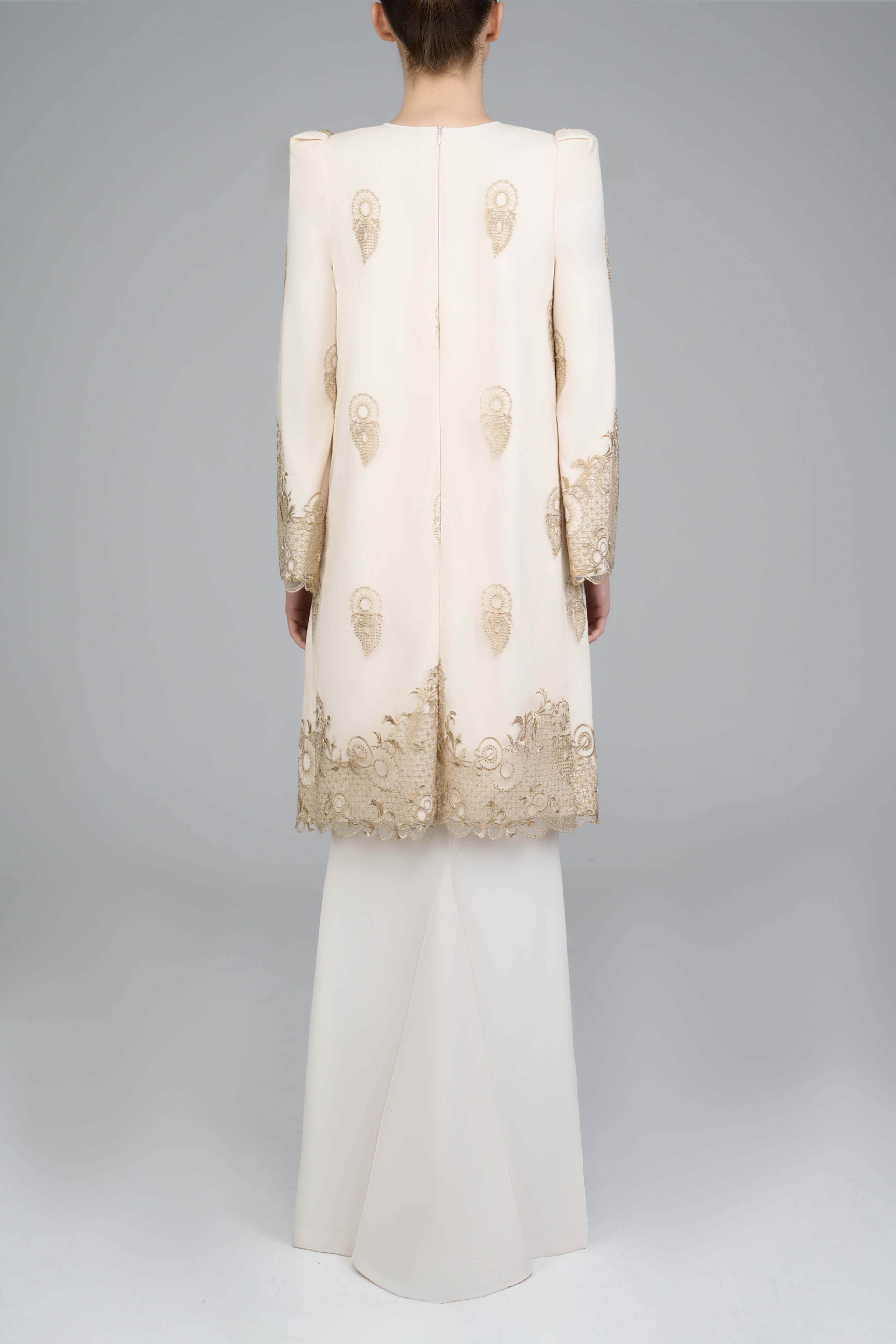 Cempaka Kurung in Cream