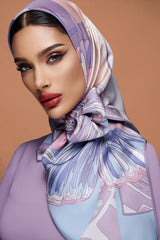 Frida Silk Scarf in Violet