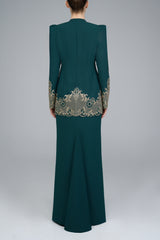 Indera Kurung in Emerald Green