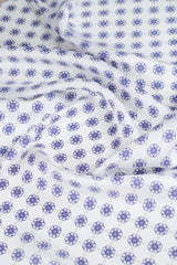 La Fleur Silk Scarf in Blue