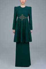 Marie Kurung in Emerald Green