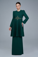 Marie Kurung in Emerald Green