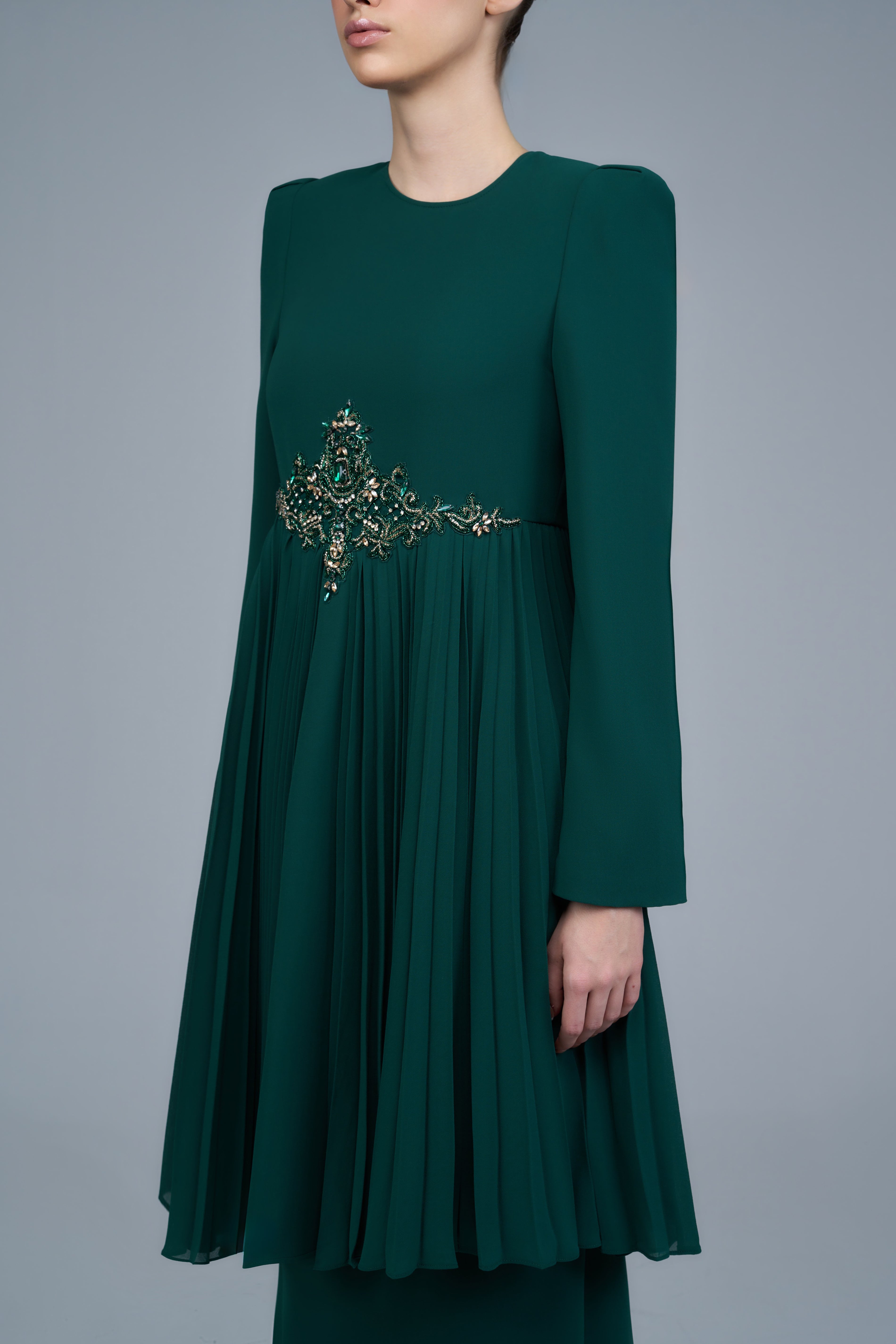 Marie Kurung in Emerald Green