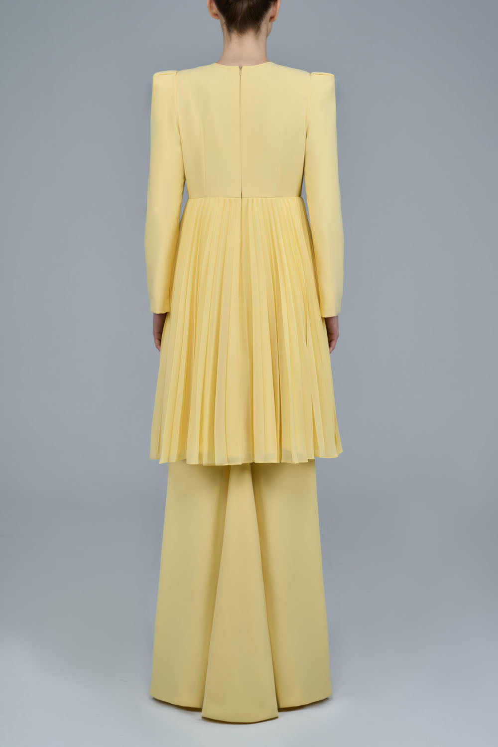 Marie Kurung in Soft Yellow