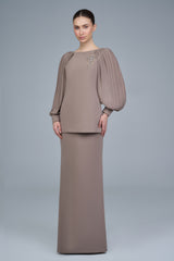 Matilda Kurung in Taupe