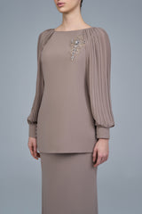 Matilda Kurung in Taupe