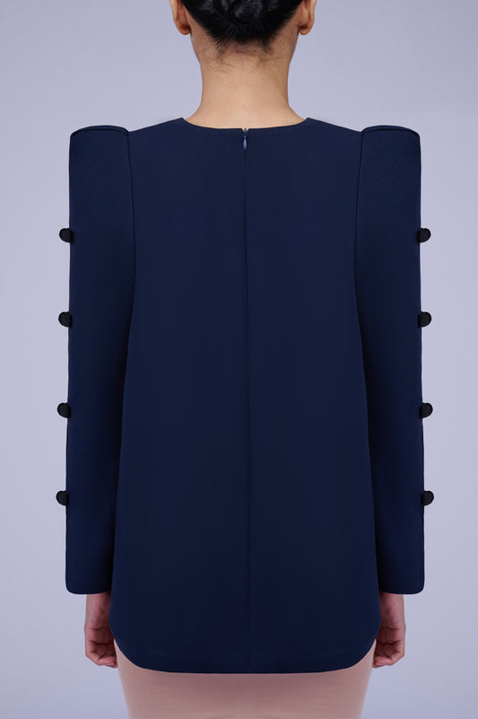 Morgan Blouse in Navy