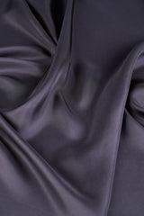 Plain Silk Scarf in Grey