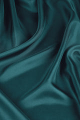 Plain Silk Scarf in Teal