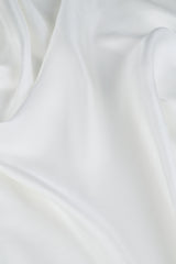 Plain Silk Scarf in Off White