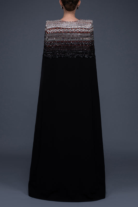 Refa Cape & Sleeveless Dress