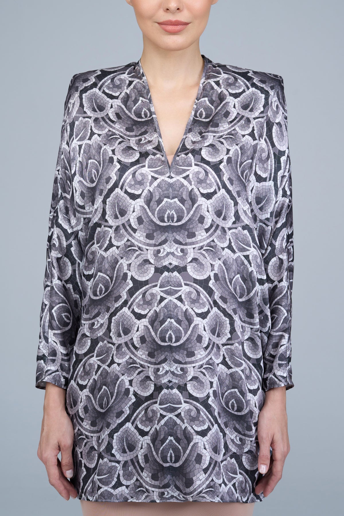 Rimini Blouse in Black & White