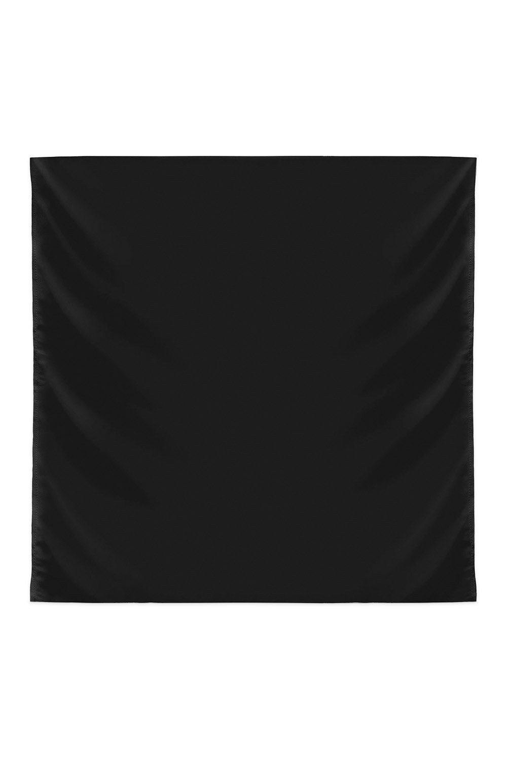 Plain Silk Scarf in Black