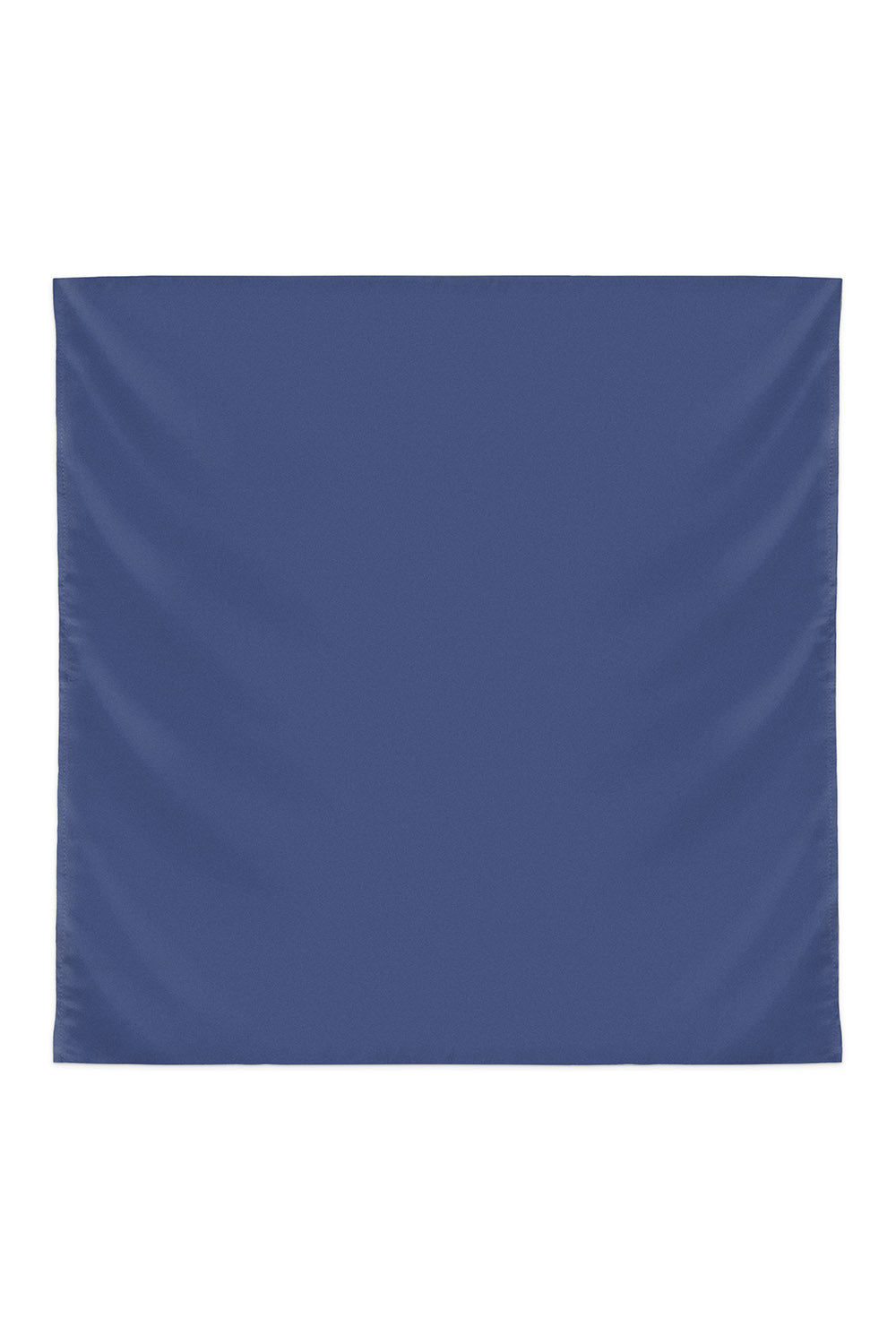 Plain Silk Scarf in Blue