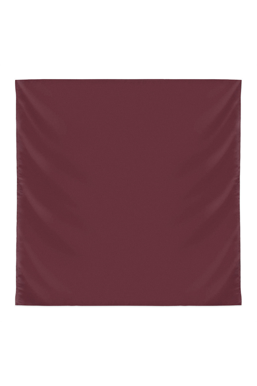 Plain Silk Scarf in Maroon