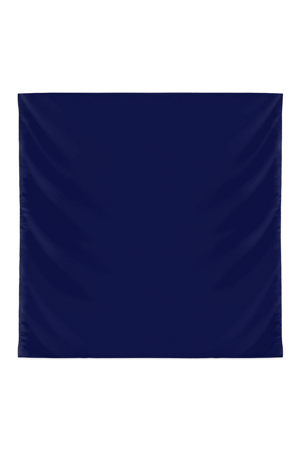 Plain Silk Scarf in Navy