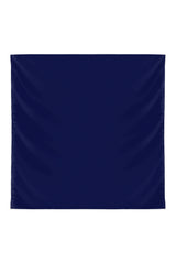 Plain Silk Scarf in Navy