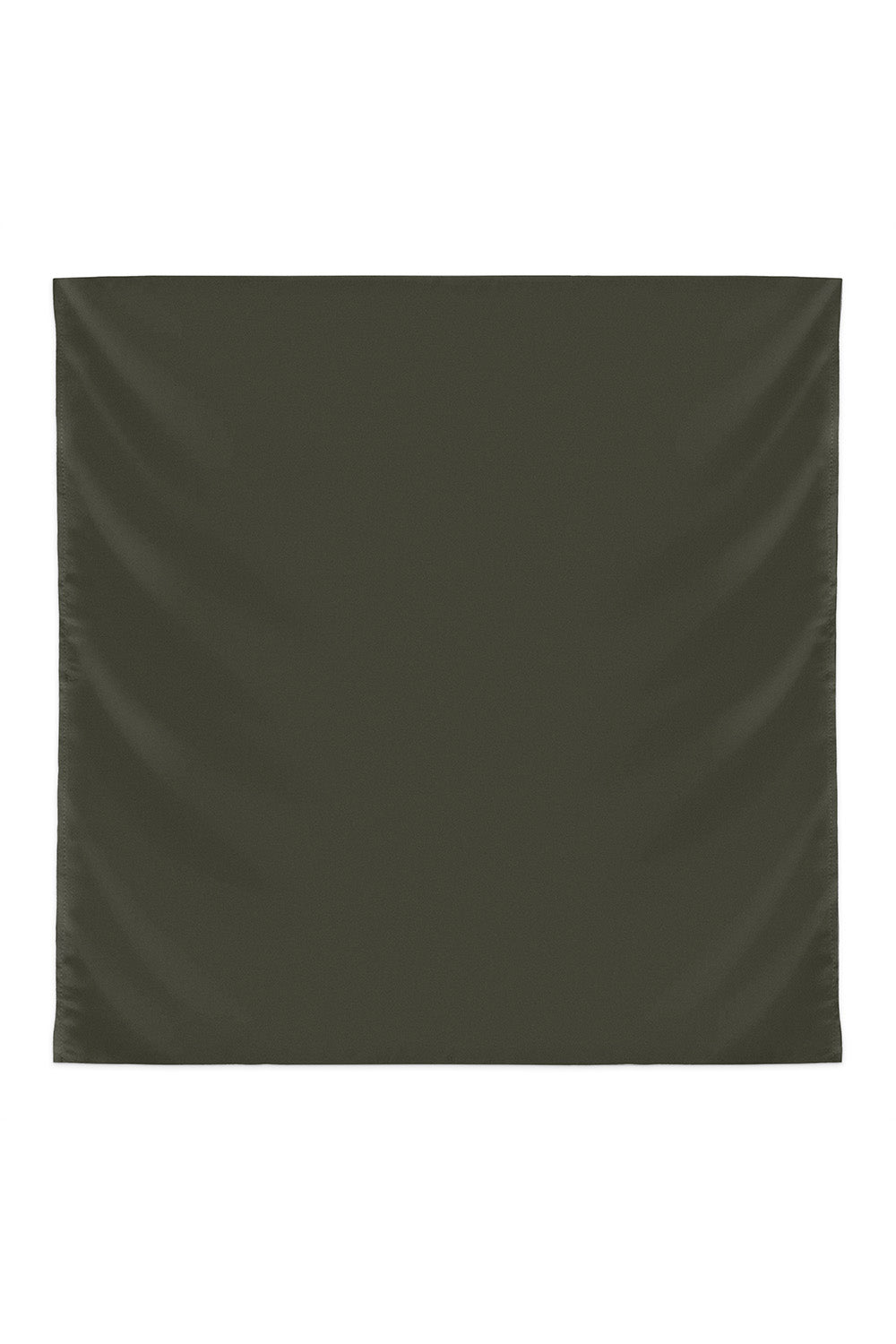 Plain Silk Scarf in Olive