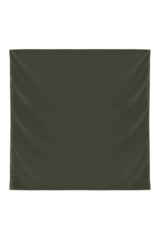 Plain Silk Scarf in Olive