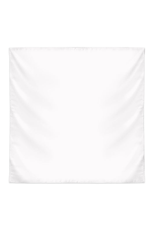 Plain Silk Scarf in Off White