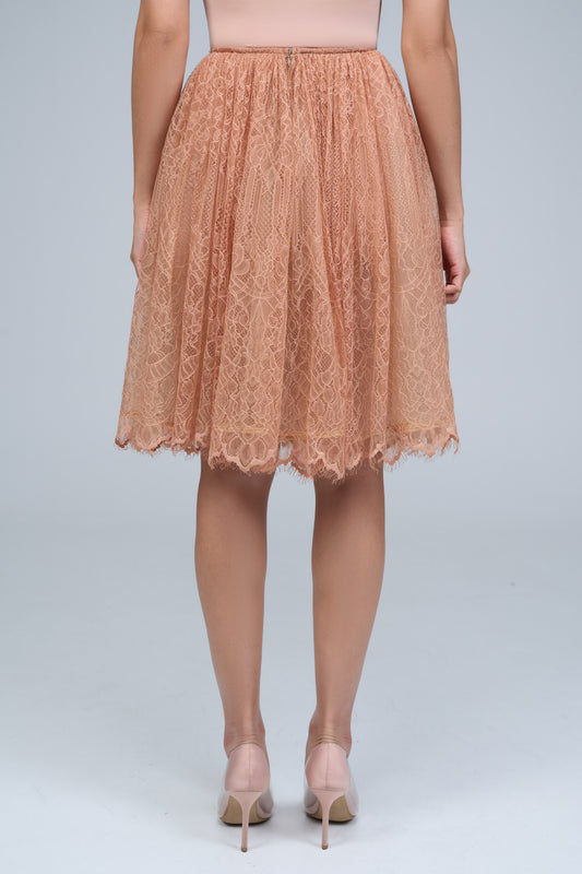 Zagreb Skirt in Peach Fuzz