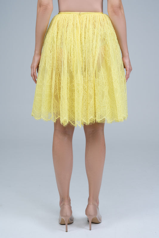 Zagreb Skirt in Ray Flower Yellow