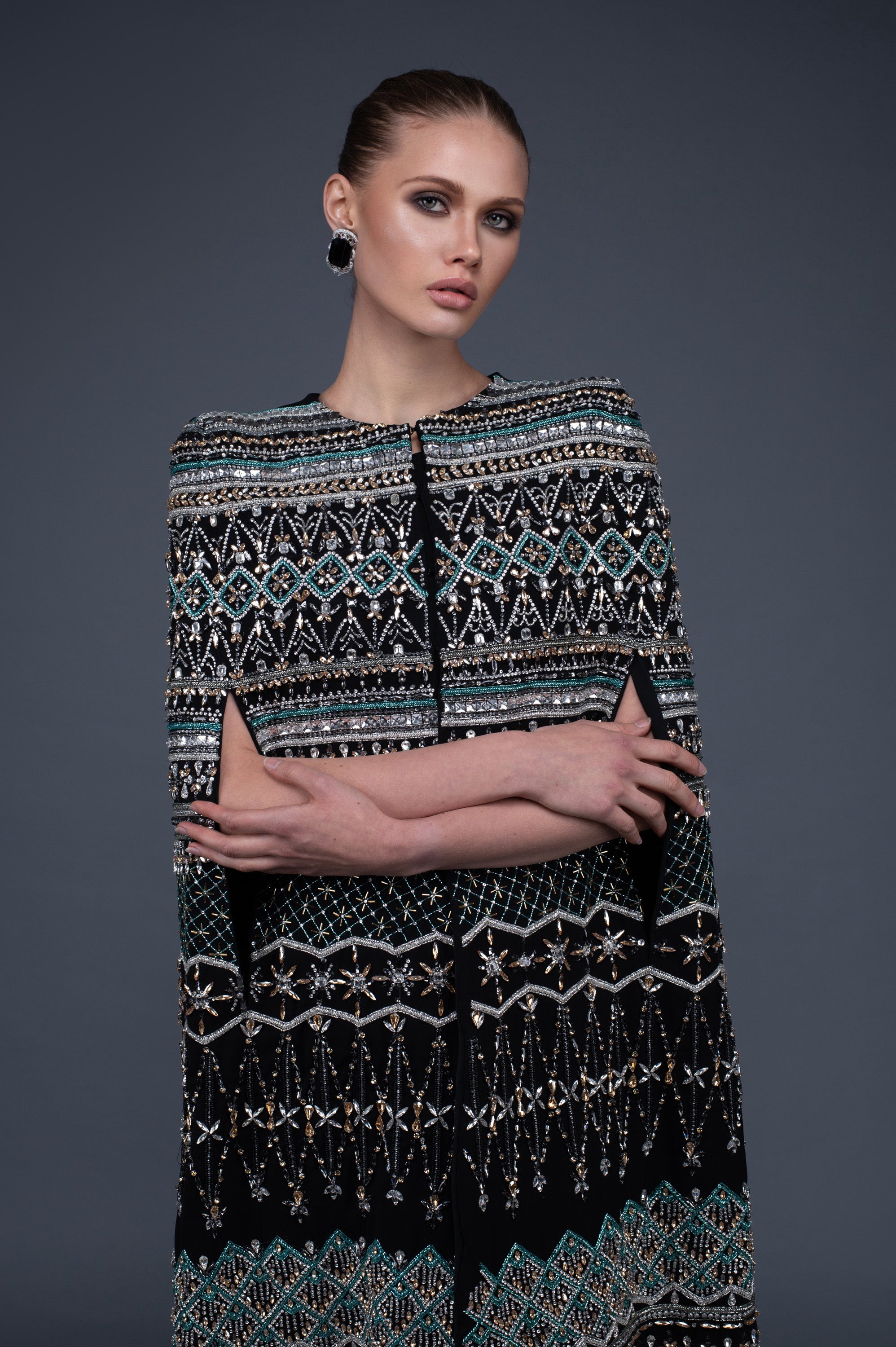 Zara Cape Sleeveless Dress – Rizman Ruzaini